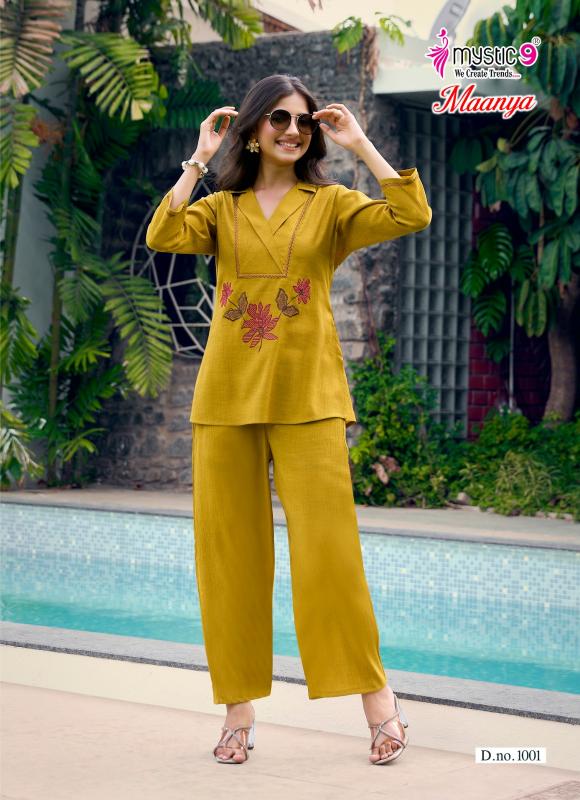 Mystic9 maanya vol 1 coord set womens branded clothing wholesale